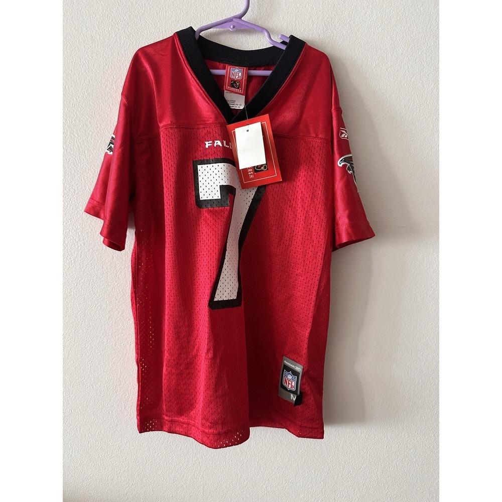 Reebok Auth Atlanta Falcons Mike Vick #7 Youth Medium Size  8-10 Jersey Red